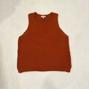 Madewell Burnt Orange Knit Tank